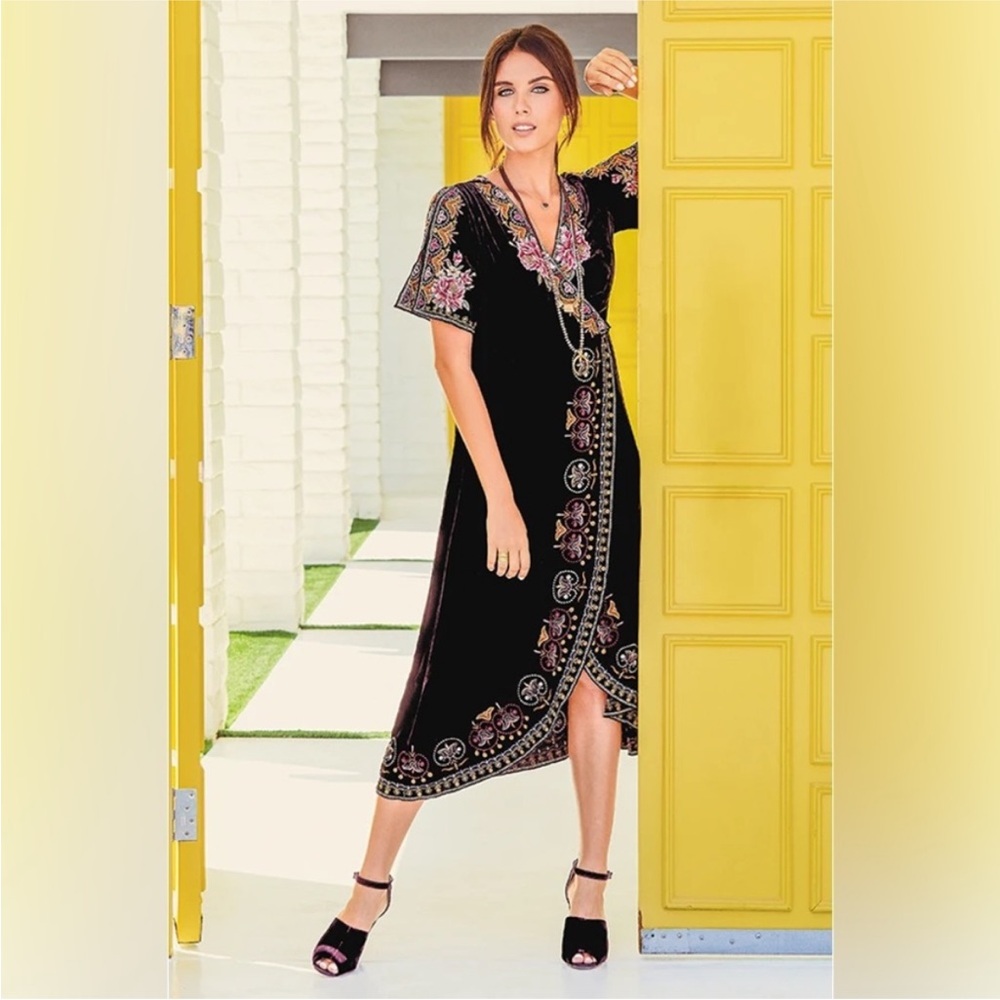 Johnny Was | Joanna Velvet Wrap‎ Dress